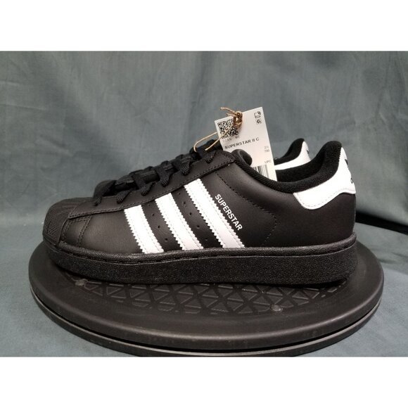 Adidas Superstar II C Sneakers Black Kids Size 12K NEW IN BOX! - Picture 5 of 11